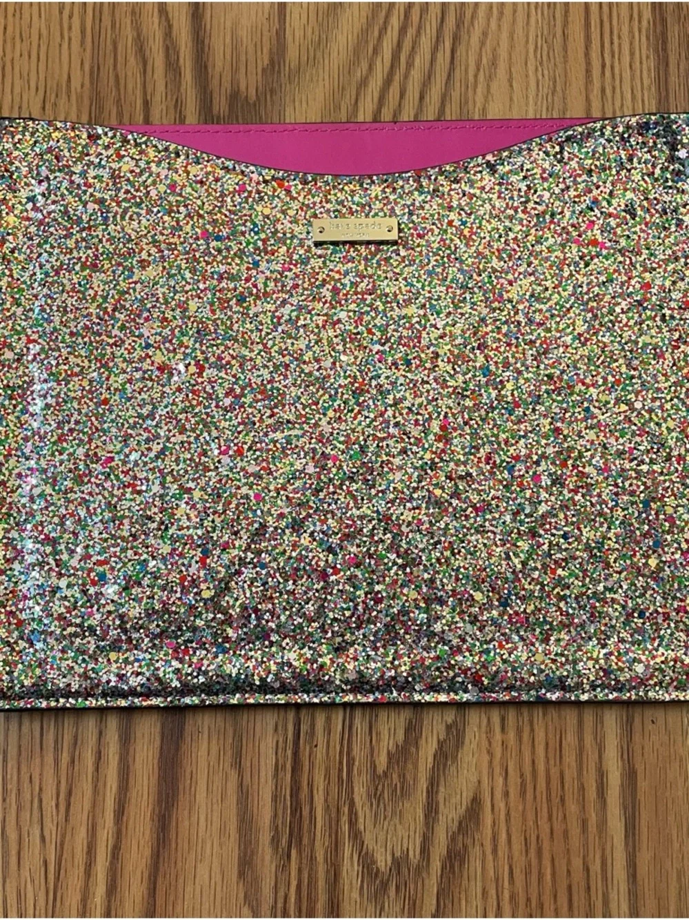 Kate Spade Glitter Sparkle Tablet Sleeve iPad Case Clutch - Picture 1 of 7